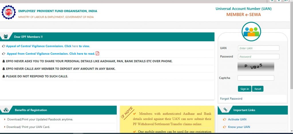 UAN Universal Account Number Benefits, Services